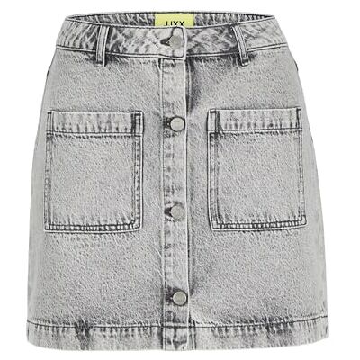 12269049 Jack&Jones JXSANDY Short MW PKT Denim Skirt DNM SN, Jasnoszary denim, M 12269049 Jack&Jones JXSANDY Short MW PKT Denim Skirt DNM SN, Jasnoszary denim, M