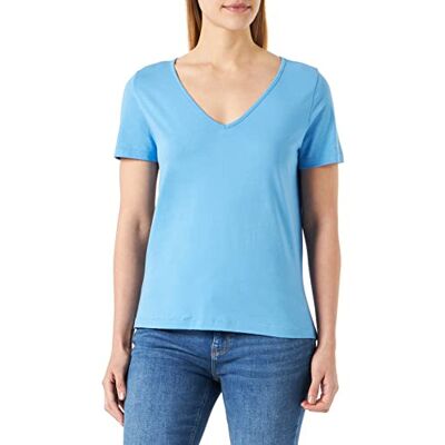 10290385 VERO MODA Vmpaula S/S V-Neck T-shirt Noos Sukienka, Little Boy Blue, M 10290385 VERO MODA Vmpaula S/S V-Neck T-shirt Noos Sukienka, Little Boy Blue, M