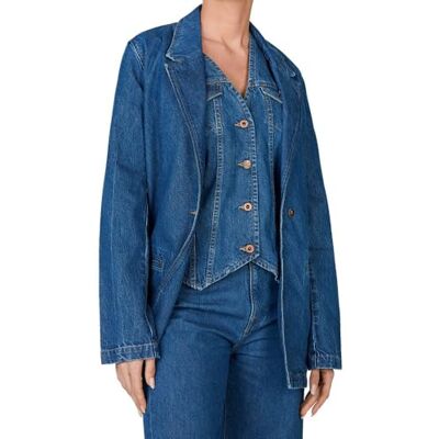 PL402489000XL Pepe Jeans Damska kurtka Mabel, niebieska, XL, Niebieski (denim), XL PL402489000XL Pepe Jeans Damska kurtka Mabel, niebieska, XL, Niebieski (denim), XL