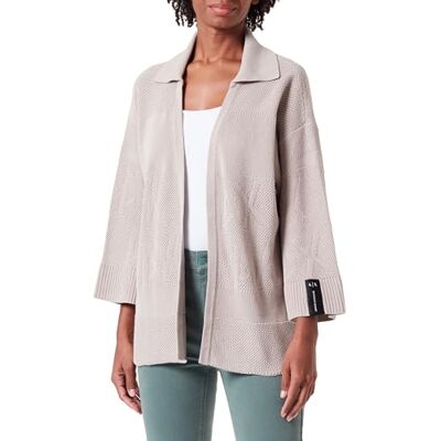 3DYE1AYMZ1Z1786 Armani Exchange Women's Pan-American Highway, Sustainable, All Over Logo, sweter rozpinany, Off Road, L, Off Road, L 3DYE1AYMZ1Z1786 Armani Exchange Women's Pan-American Highway, Sustainable, All Over Logo, sweter rozpinany, Off Road, L, Off Road, L