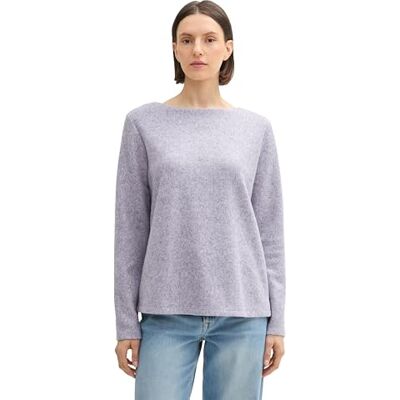1043168 TOM TAILOR Bluza damska, 33805 Soft Lavender Melange, XXS 1043168 TOM TAILOR Bluza damska, 33805 Soft Lavender Melange, XXS