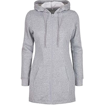 BY148 Build Your Brand Damska bluza z kapturem, szary (Heather Grey), XL BY148 Build Your Brand Damska bluza z kapturem, szary (Heather Grey), XL