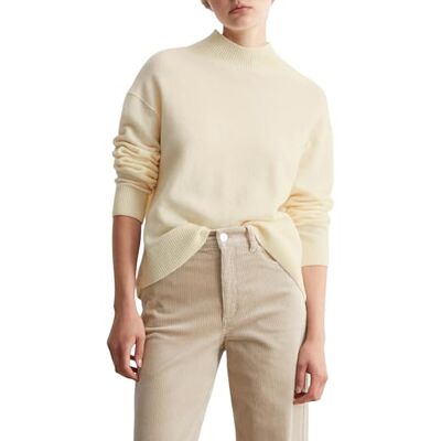 5000005126 Marc OPolo Denim damski sweter z dzianiny ze stójką, elegancki, Offwhite Melange_01, M 5000005126 Marc OPolo Denim damski sweter z dzianiny ze stójką, elegancki, Offwhite Melange_01, M
