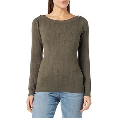 YHNU12 Naf Naf Muse ML Sweter damski, Khaki, L YHNU12 Naf Naf Muse ML Sweter damski, Khaki, L
