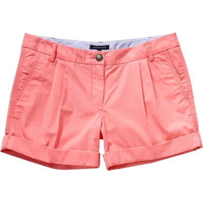 1M87615609 Tommy Hilfiger Damskie szorty, LT Twill Rome Short / , różowy (664 / truskawkowy róż), 42 1M87615609 Tommy Hilfiger Damskie szorty, LT Twill Rome Short / , różowy (664 / truskawkowy róż), 42