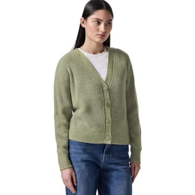 F253933 Street One Studio Miękki kardigan prążkowany, Slate Green Mel., 40 F253933 Street One Studio Miękki kardigan prążkowany, Slate Green Mel., 40