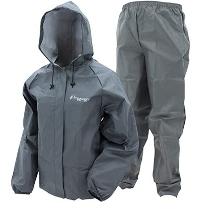 UL12504 Frogg Toggs Ultra-Lite2 Damski wodoodporny oddychający kombinezon przeciwdeszczowy, Stal węglowa, XXL UL12504 Frogg Toggs Ultra-Lite2 Damski wodoodporny oddychający kombinezon przeciwdeszczowy, Stal węglowa, XXL