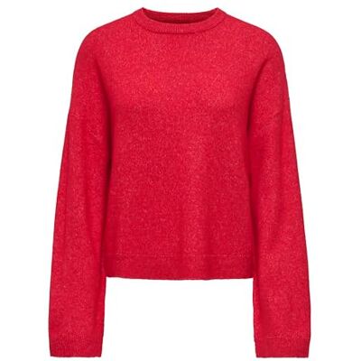 15368976-4984592 Onlsimoni L/S okrągły dekolt sweter KNT Noos, czerwony (True Red), XS 15368976-4984592 Onlsimoni L/S okrągły dekolt sweter KNT Noos, czerwony (True Red), XS