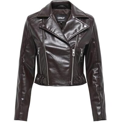 15348979-4764078 ONLY Onlkamilla Patent Shoulder Biker Cc OTW, Tort czekoladowy, XS 15348979-4764078 ONLY Onlkamilla Patent Shoulder Biker Cc OTW, Tort czekoladowy, XS