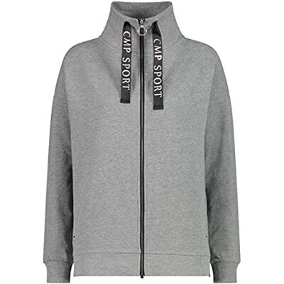 31D4556M CMP Melange Stretch Fleece Sweatshirt Oversize with Turtleneck Fleece Damska kurtka 31D4556M CMP Melange Stretch Fleece Sweatshirt Oversize with Turtleneck Fleece Damska kurtka