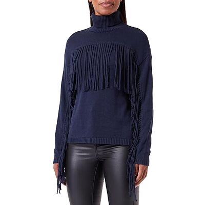DK3557.000.G23138B Replay Damski sweter mieszanka bawełny/kaszmiru, Dark Blue 908, XS DK3557.000.G23138B Replay Damski sweter mieszanka bawełny/kaszmiru, Dark Blue 908, XS