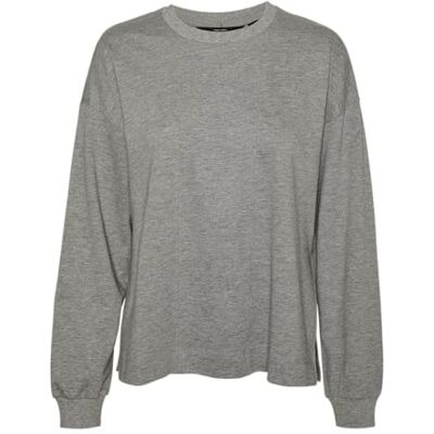 10308915 VERO MODA Vmpira Ls JRS bluza damska, jasnoszary melanżowy, M 10308915 VERO MODA Vmpira Ls JRS bluza damska, jasnoszary melanżowy, M