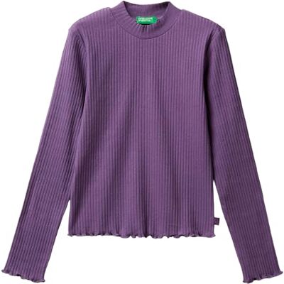 3F1AC203O United Colors of Benetton Koszulka M/L, Fioletowy, 120 3F1AC203O United Colors of Benetton Koszulka M/L, Fioletowy, 120