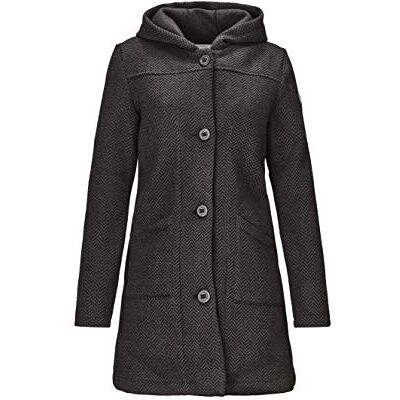 33049-000 G.I.G.A. DX damska kajimara dziergana parka z kapturem/płaszczem z bocznymi kieszeniami, ciemny antracyt, 38 33049-000 G.I.G.A. DX damska kajimara dziergana parka z kapturem/płaszczem z bocznymi kieszeniami, ciemny antracyt, 38