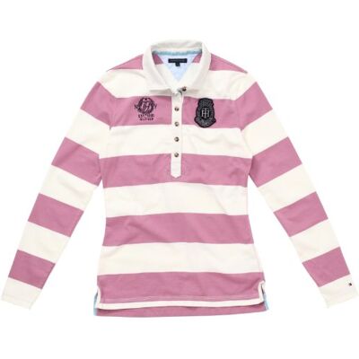 DEMOINE STP RUGBY LS / 1M87619136 Tommy Hilfiger Damska koszulka polo, w paski DEMOINE STP Rugby LS/1M87619136, Różowy (697 Mauve Orchid/Snow White), 40 DEMOINE STP RUGBY LS / 1M87619136 Tommy Hilfiger Damska koszulka polo, w paski DEMOINE STP Rugby LS/1M87619136, Różowy (697 Mauve Orchid/Snow White), 40