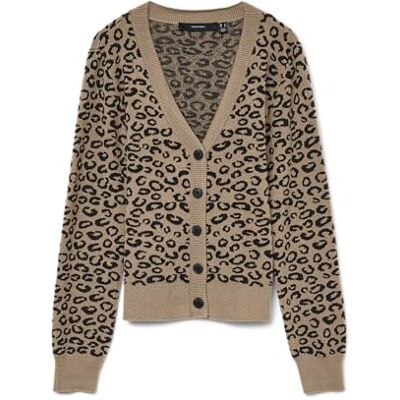 10331454-4860152 VERO MODA Vmnancy Ls dekolt w serek kardigan boo, silver mink, XS 10331454-4860152 VERO MODA Vmnancy Ls dekolt w serek kardigan boo, silver mink, XS