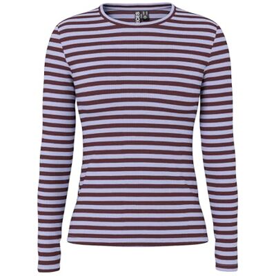 17133838-4798821 PIECES Pcruka Ls Top JRS Noos Bc damski, Port Tawny, L 17133838-4798821 PIECES Pcruka Ls Top JRS Noos Bc damski, Port Tawny, L