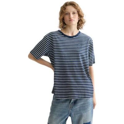 U9A01089T Scotch & Soda Koszulka w paski, Piaskowy pasek U222, XS U9A01089T Scotch & Soda Koszulka w paski, Piaskowy pasek U222, XS