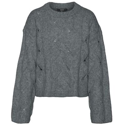 10314409 VERO MODA VMLINA LS bluza z okrągłym dekoltem GA, Balsam Green, S 10314409 VERO MODA VMLINA LS bluza z okrągłym dekoltem GA, Balsam Green, S