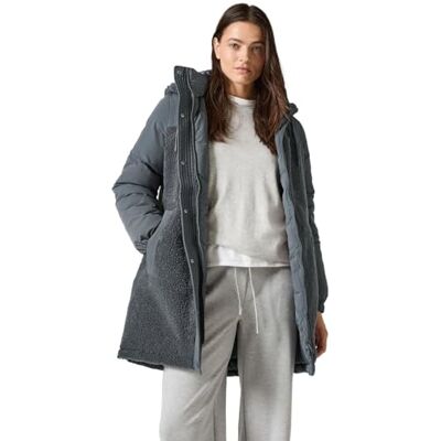 B101050 Płaszcz Teddy Mix Coat, Grey Fusion, M B101050 Płaszcz Teddy Mix Coat, Grey Fusion, M