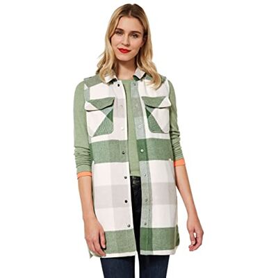 A220151 Street One Damska długa kamizelka, Washed Olive, 38 A220151 Street One Damska długa kamizelka, Washed Olive, 38