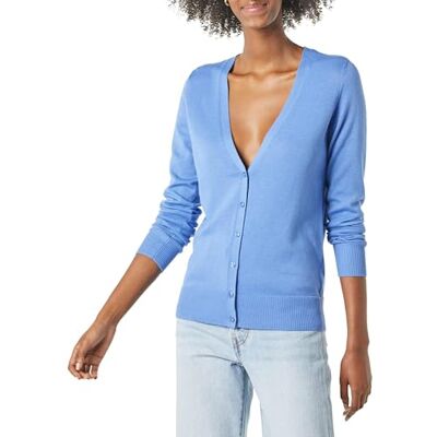 WAE35007FL18-Blu-XX-Large Amazon Essentials Kvinnors Lekki kardigan z dekoltem w serek (dostępny w wersji Plus Size), Niebieski, XXL WAE35007FL18-Blu-XX-Large Amazon Essentials Kvinnors Lekki kardigan z dekoltem w serek (dostępny w wersji Plus Size), Niebieski, XXL