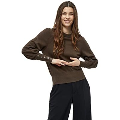 PC6451 Peppercorn Tana sweter z okrągłym dekoltem, łupek brązowy, UK7 / 41EU / US8 damski, Łupek brązowy., XXL PC6451 Peppercorn Tana sweter z okrągłym dekoltem, łupek brązowy, UK7 / 41EU / US8 damski, Łupek brązowy., XXL