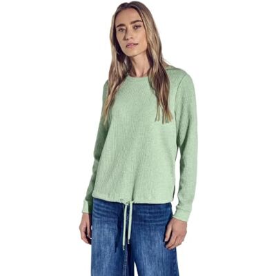 A322929 STREET ONE Przytulna koszulka strukturalna, Milky Green Mel., 36 A322929 STREET ONE Przytulna koszulka strukturalna, Milky Green Mel., 36
