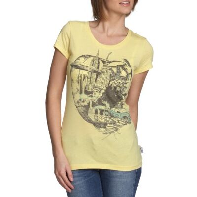 1656217586 Tommy Jeans T-shirt damski, Żółty (Snapdragon-Pt), 32 1656217586 Tommy Jeans T-shirt damski, Żółty (Snapdragon-Pt), 32