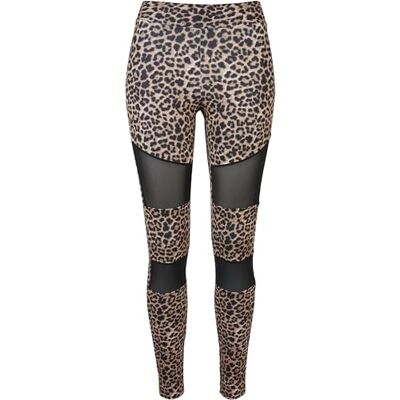 TB4005 Urban Classics Damskie legginsy Tech Mesh AOP, przylegaj?ce, damskie spodnie do jogi z nadrukiem AOP, dost?pne w 6 wariantach kolorystycznych, rozmiary XS 5XL, Leo, S TB4005 Urban Classics Damskie legginsy Tech Mesh AOP, przylegaj?ce, damskie spodnie do jogi z nadrukiem AOP, dost?pne w 6 wariantach kolorystycznych, rozmiary XS 5XL, Leo, S
