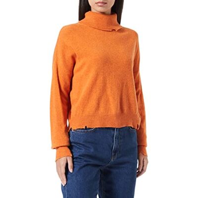 DK1451.000.G22726 Replay Damski krótki sweter, Pomarańczowy 443, XS DK1451.000.G22726 Replay Damski krótki sweter, Pomarańczowy 443, XS