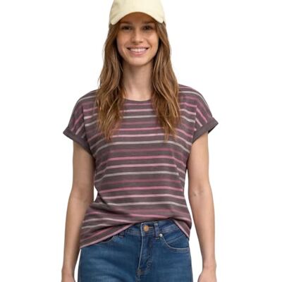 A324501 Street One Multicolor Stripes T-Shirt Espresso Brown 46 A324501 Street One Multicolor Stripes T-Shirt Espresso Brown 46