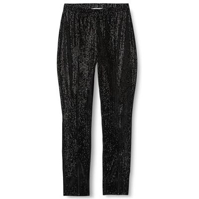 DE7779 Desires Damskie legginsy Fenya z wysokim stanem, Czarny metalik, S DE7779 Desires Damskie legginsy Fenya z wysokim stanem, Czarny metalik, S