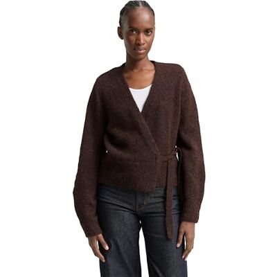 1049070 TOM TAILOR Denim Damski kardigan z dzianiny, 38864 Soft Chocolate Brown Melange, XL 1049070 TOM TAILOR Denim Damski kardigan z dzianiny, 38864 Soft Chocolate Brown Melange, XL