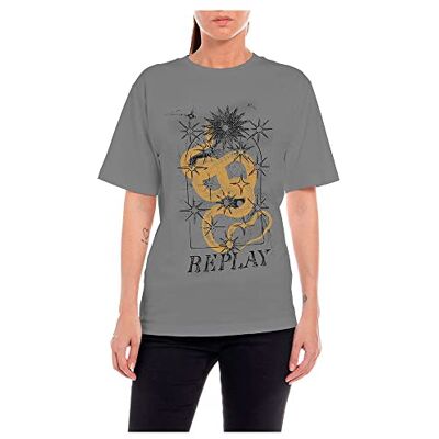 W3698C.000.22658P Replay Damski t-shirt W3698C T-shirt, 319 szary, XXS, 319 szary, XXS W3698C.000.22658P Replay Damski t-shirt W3698C T-shirt, 319 szary, XXS, 319 szary, XXS