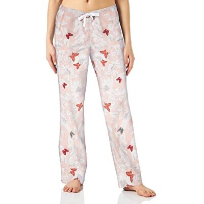 AE1751202-PinButFlo-XXL Amazon Essentials Damskie popelinowe spodnie do spania, różowe motyle, XXL AE1751202-PinButFlo-XXL Amazon Essentials Damskie popelinowe spodnie do spania, różowe motyle, XXL