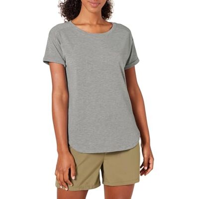 AZ0074-Mgh-2XL Amazon Essentials Women's Lekka koszulka Studio z okrągłym dekoltem relaxed fit (dostępna w wersji Plus Size), Szary wrzos, XXL AZ0074-Mgh-2XL Amazon Essentials Women's Lekka koszulka Studio z okrągłym dekoltem relaxed fit (dostępna w wersji Plus Size), Szary wrzos, XXL