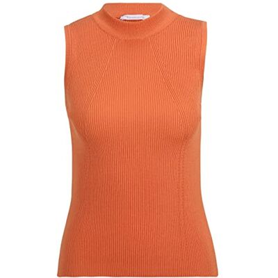 TAW0038 Tamaris Anand damski top z dzianiny ze stójką, pomarańczowy (Dusty Orange), 40 TAW0038 Tamaris Anand damski top z dzianiny ze stójką, pomarańczowy (Dusty Orange), 40