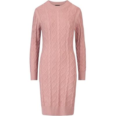 56783_44 APART Fashion Sukienka z dzianiny, Mauve, 44 56783_44 APART Fashion Sukienka z dzianiny, Mauve, 44