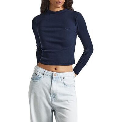 PL505711 Pepe Jeans Koszulka damska Winona Perkins, Niebieski (Dulwich), L PL505711 Pepe Jeans Koszulka damska Winona Perkins, Niebieski (Dulwich), L