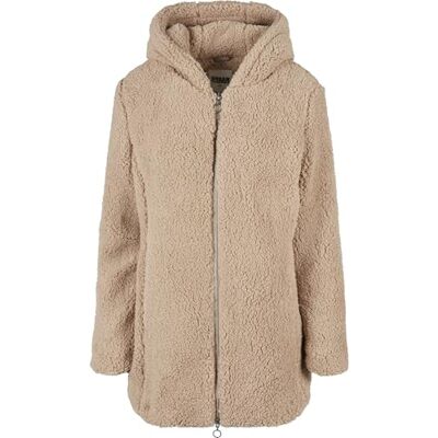 TB1755 Urban Classics Damska bluza z kapturem Ladies Sherpa, Softtaupe, M TB1755 Urban Classics Damska bluza z kapturem Ladies Sherpa, Softtaupe, M