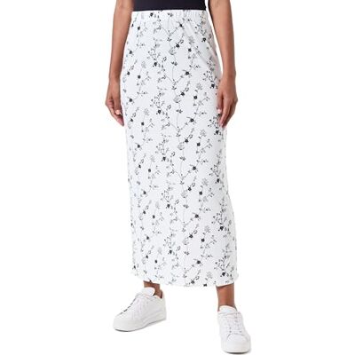17150603 PIECES Damska spódnica Pckilma Hw Long Skirt Rock, Cloud Dancer/Print: Flower Field, L 17150603 PIECES Damska spódnica Pckilma Hw Long Skirt Rock, Cloud Dancer/Print: Flower Field, L