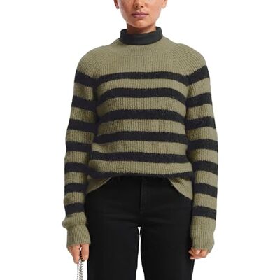 2170521 QS Sweter z długim rękawem, zielony, XXL 2170521 QS Sweter z długim rękawem, zielony, XXL