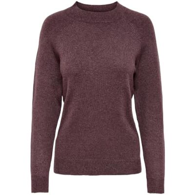 15204279 ONLY Damski sweter z dzianiny, jednokolorowy, Rose Brown/Szczegóły: melanż, XS 15204279 ONLY Damski sweter z dzianiny, jednokolorowy, Rose Brown/Szczegóły: melanż, XS