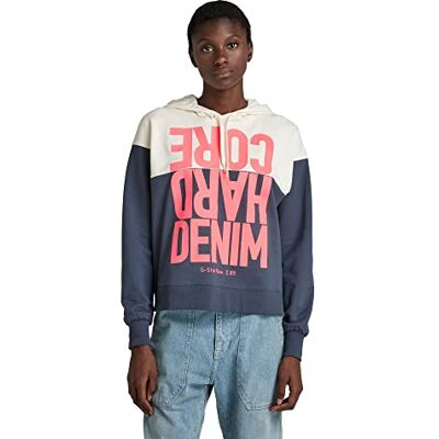D21897-D136-D208 G-STAR RAW Damski sweter Hcd Loose HDD Sw Cb, Wielokolorowy (Fantem Niebieski/Papirusowy blok kolorów D136-d208), XS D21897-D136-D208 G-STAR RAW Damski sweter Hcd Loose HDD Sw Cb, Wielokolorowy (Fantem Niebieski/Papirusowy blok kolorów D136-d208), XS