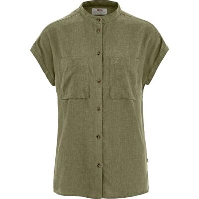 F14600160 Fjällräven Övik Hemp SS koszula damska, zielona, XXS, zielony, XXS F14600160 Fjällräven Övik Hemp SS koszula damska, zielona, XXS, zielony, XXS