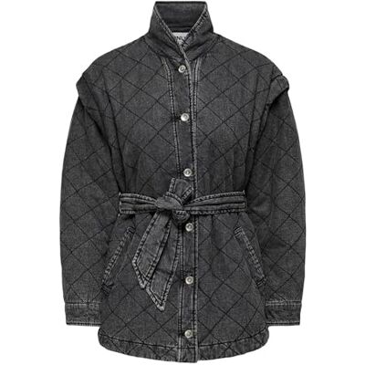 15325560 ONLY ONLFRANCES LS Quilt DNM Jacket GUA kurtka damska, szara, S, szary, S 15325560 ONLY ONLFRANCES LS Quilt DNM Jacket GUA kurtka damska, szara, S, szary, S