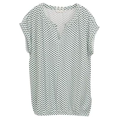 1046404 TOM TAILOR Damska koszulka ze wzorem, 38005 Zielona biała płytka minimalna, XS 1046404 TOM TAILOR Damska koszulka ze wzorem, 38005 Zielona biała płytka minimalna, XS