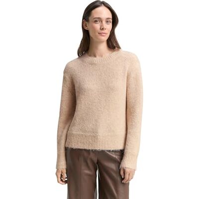 1049144 TOM TAILOR Sweter damski, 36844 Sand Stone Beige Melange, XXL 1049144 TOM TAILOR Sweter damski, 36844 Sand Stone Beige Melange, XXL