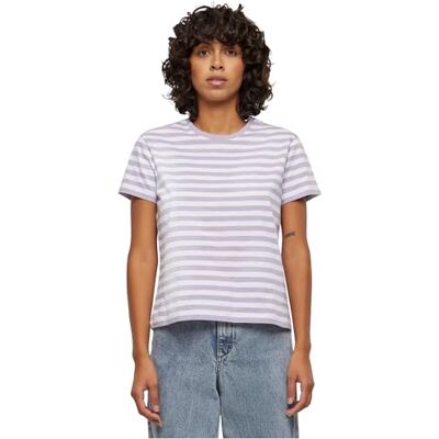 TB6826 Urban Classics Damski T-shirt Ladies Regular Striped Tee White/dustylilac XXL, White/Dustylilac, XXL TB6826 Urban Classics Damski T-shirt Ladies Regular Striped Tee White/dustylilac XXL, White/Dustylilac, XXL